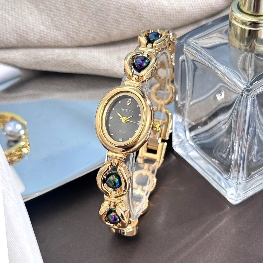 ZEYA - Aubrielle Women's Watch - Elegant Quartz Timepiece with Rhinestone Dial and Silky Texture for Ladies