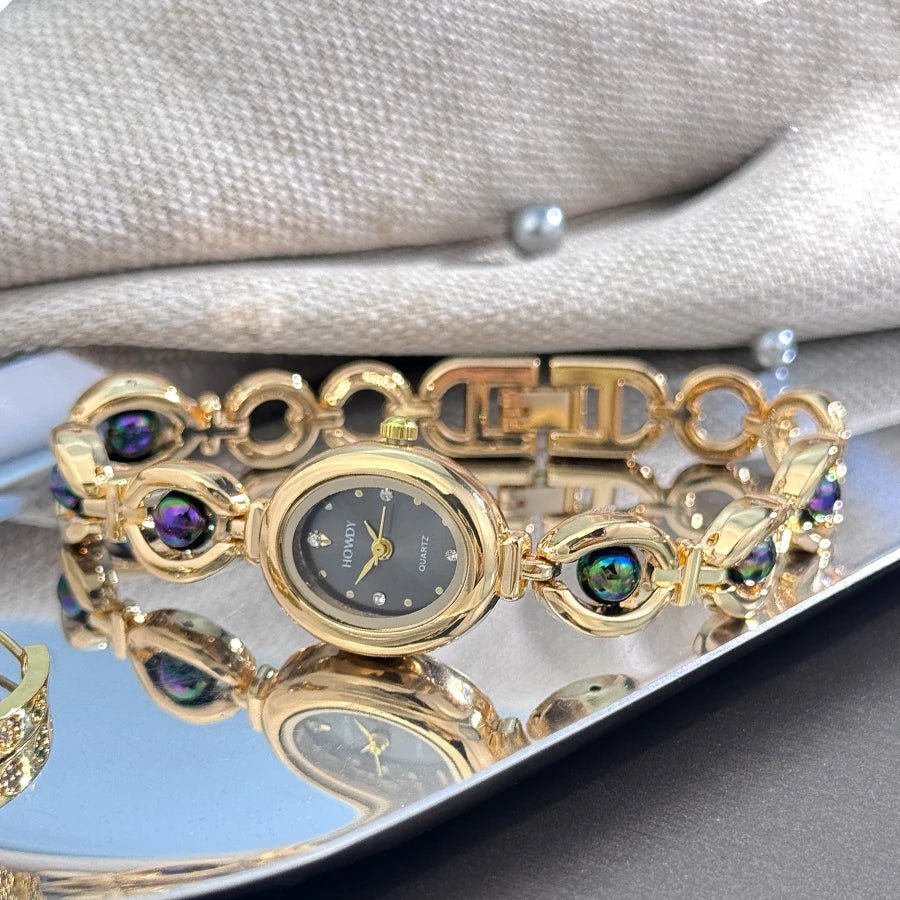 ZEYA - Aubrielle Women's Watch - Elegant Quartz Timepiece with Rhinestone Dial and Silky Texture for Ladies