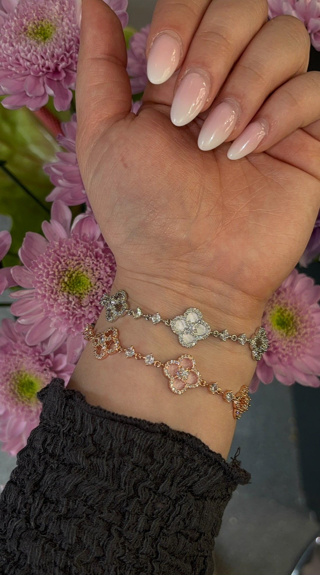 ZEYA - Cataleya Flower Zirconia Bracelet