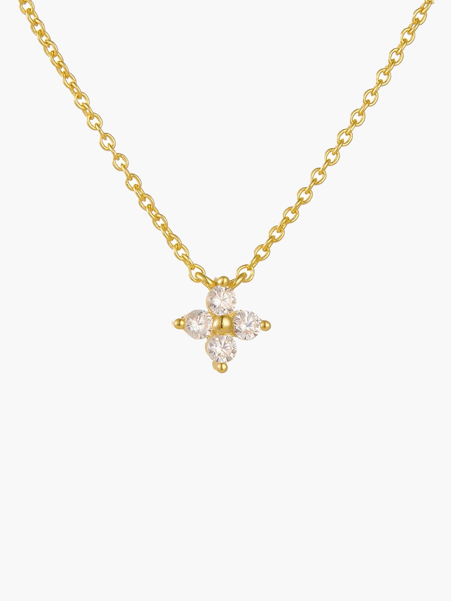 Collier Anna à quatre pétales
