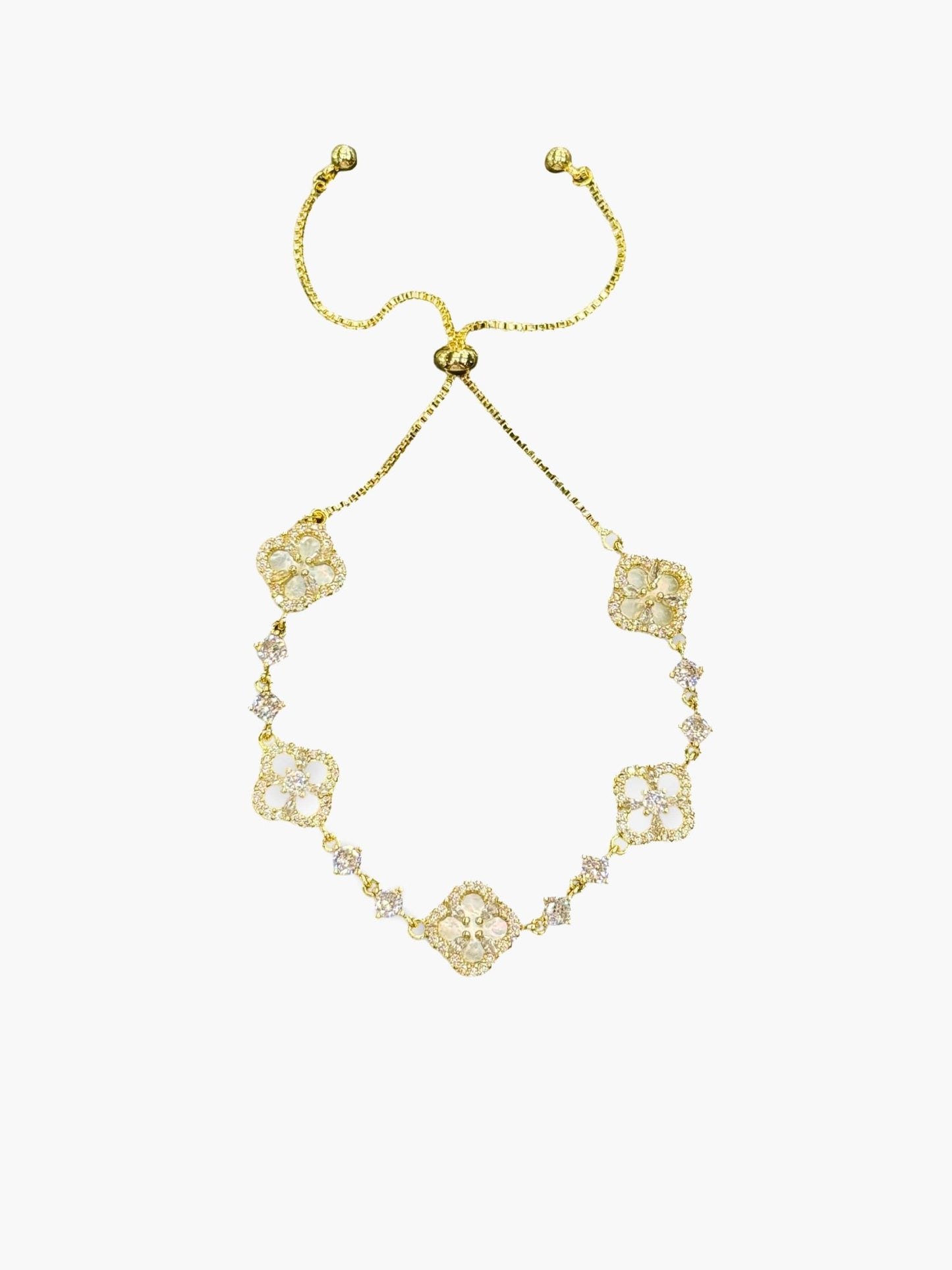 ZEYA - Cataleya Flower Zirconia Bracelet