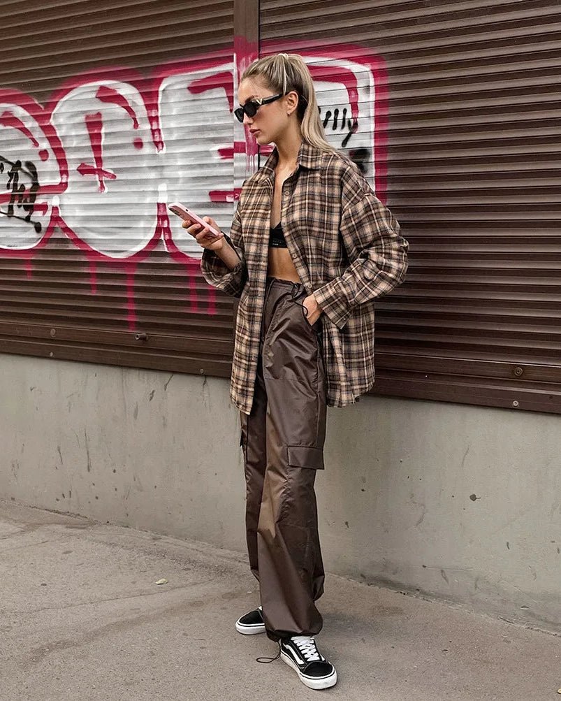 ZEYA - Felly Loose Plaid Check Shirt