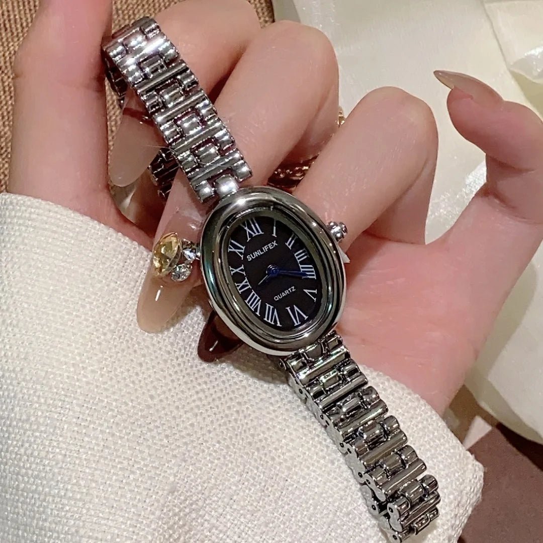 ZEYA - Josephine Oval Watch with Sleek Strap