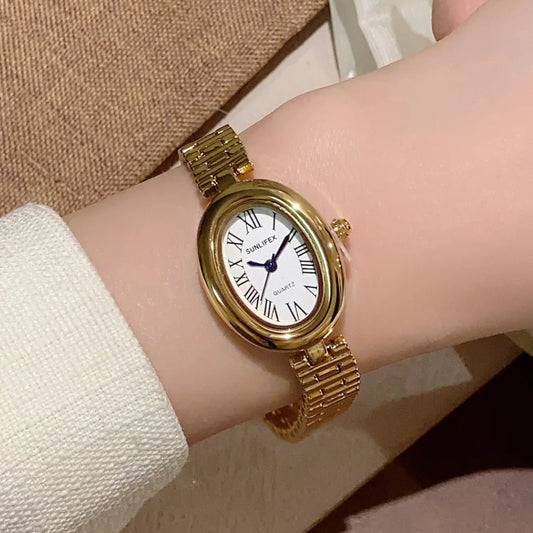 ZEYA - Josephine Oval Watch with Sleek Strap