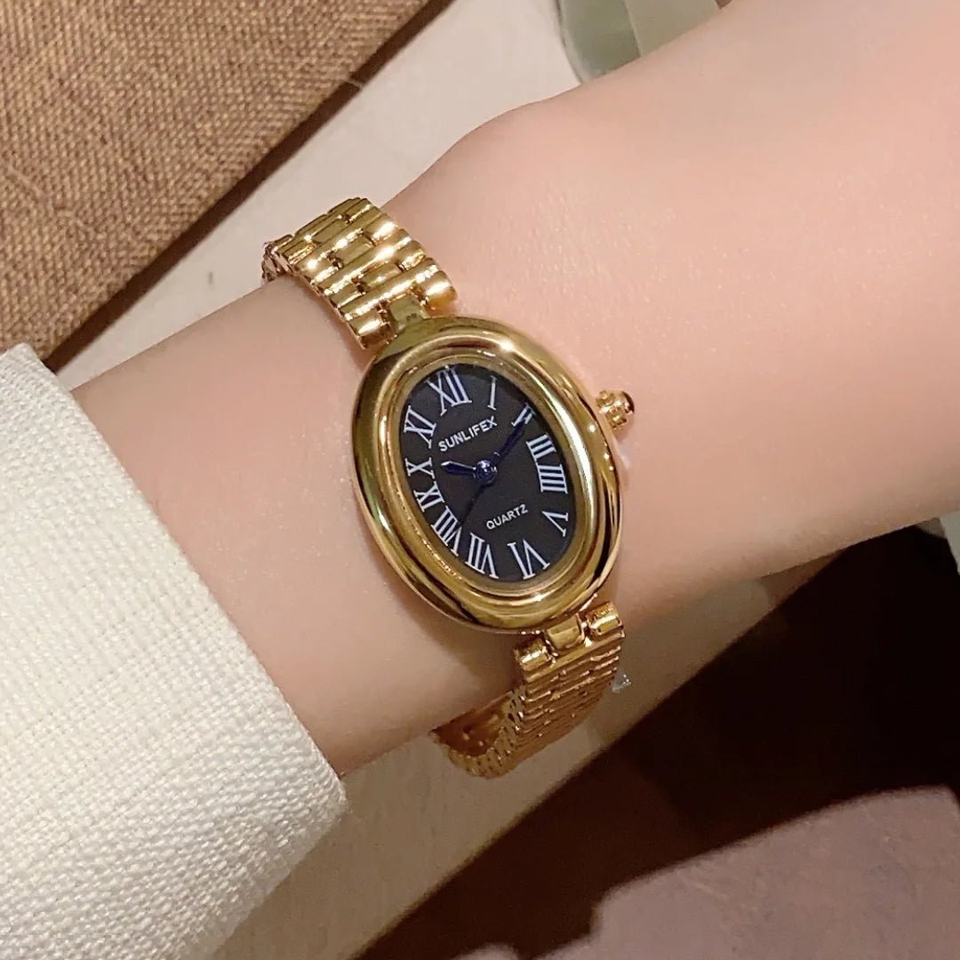 ZEYA - Josephine Oval Watch with Sleek Strap