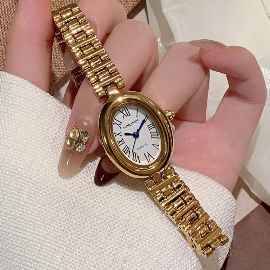 ZEYA - Josephine Oval Watch with Sleek Strap