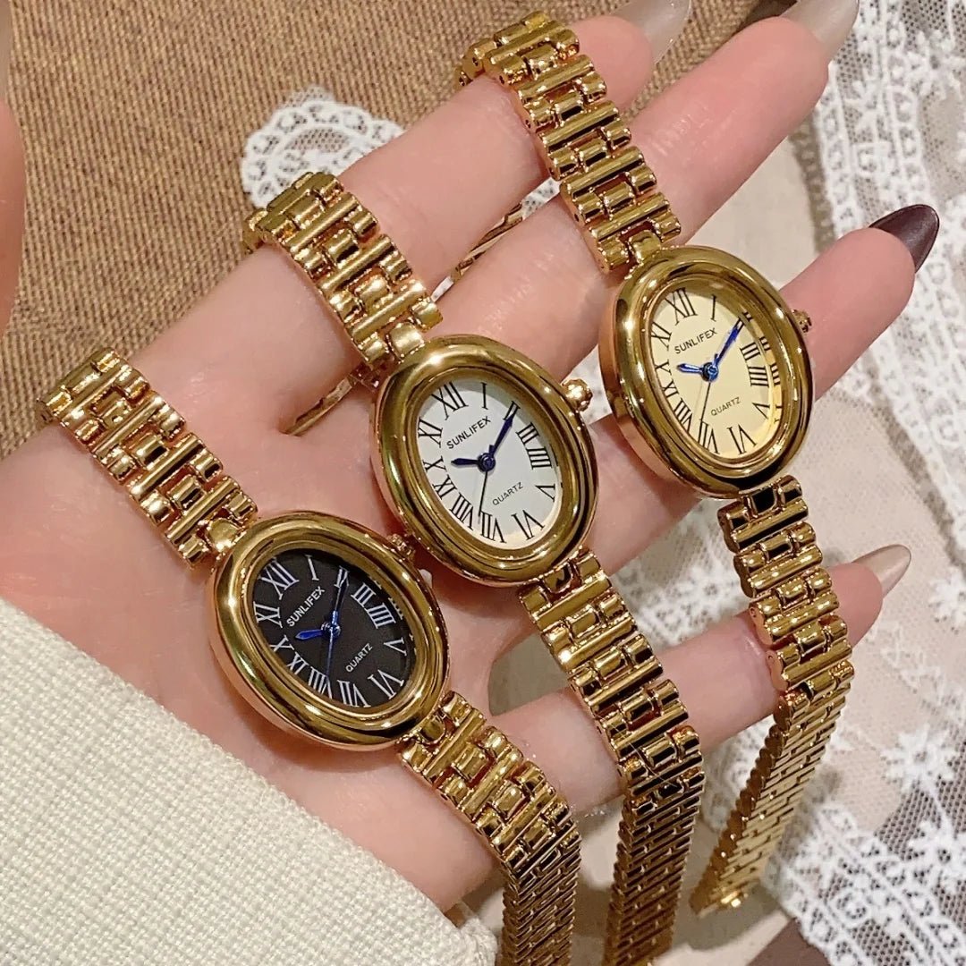 ZEYA - Josephine Oval Watch with Sleek Strap
