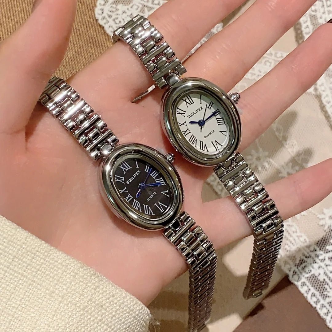 ZEYA - Josephine Oval Watch with Sleek Strap