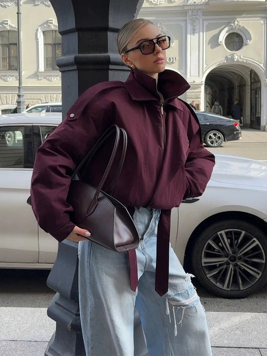 ZEYA - Liana Loose Fit Bomber Jacket