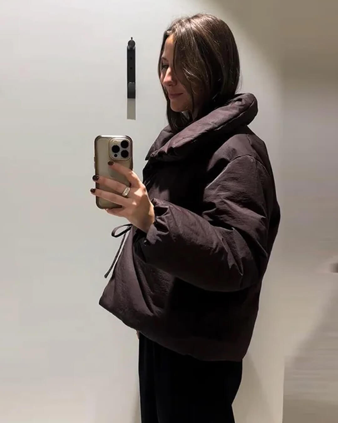 ZEYA - Suzanne High Collar Tie - Up Puffer Jacket