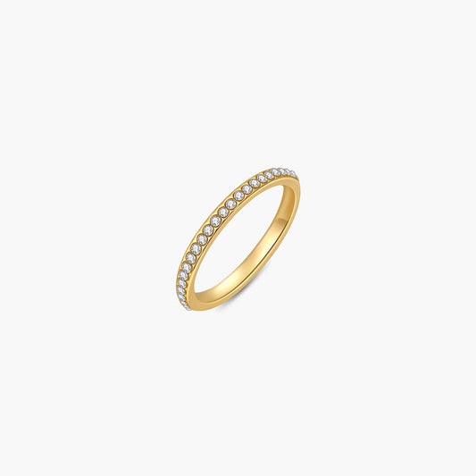 ZEYA - Yalina Slim Pavรฉ Band Ring