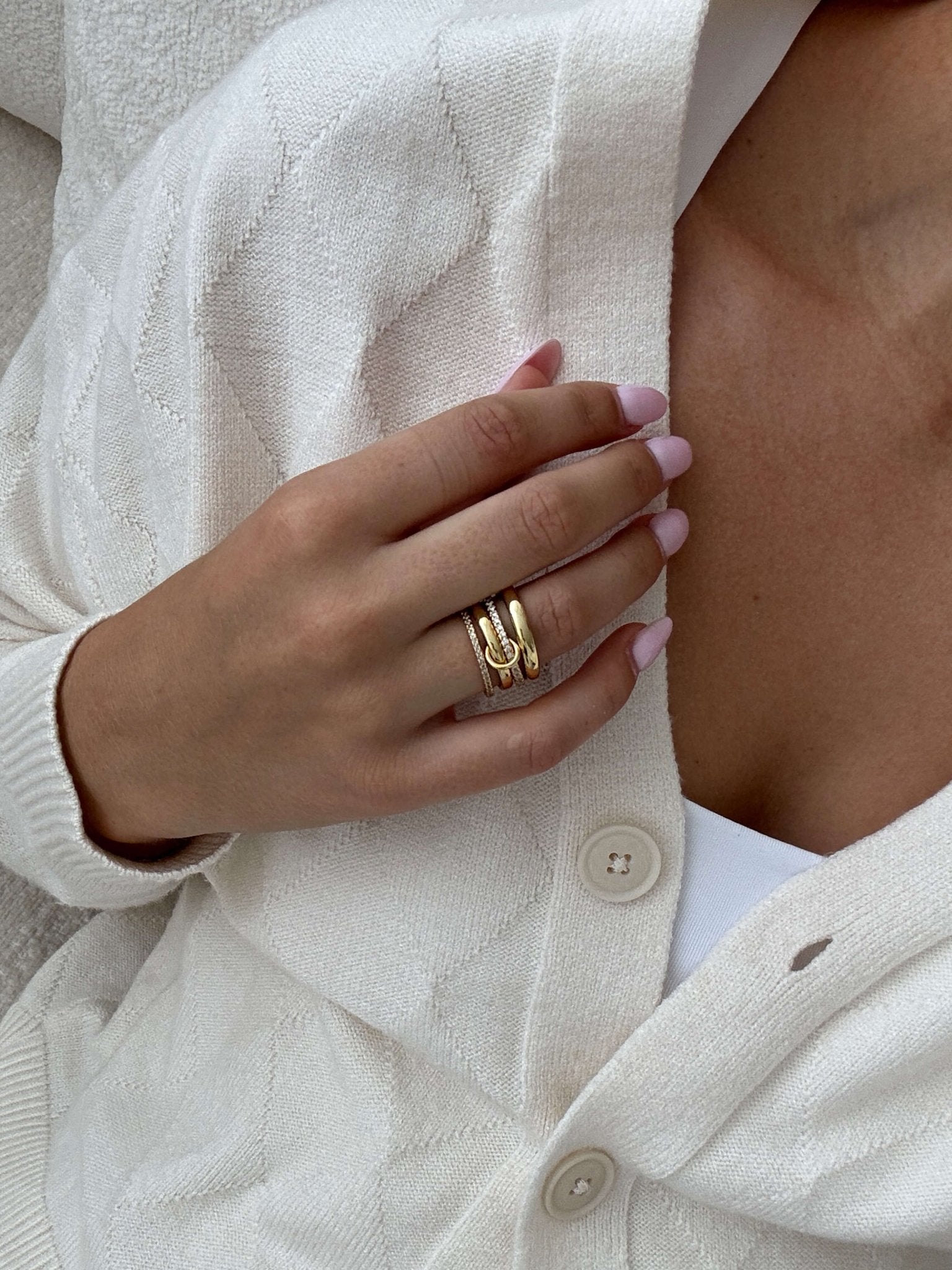 ZEYA - ZEYA Statement Ring Bundle